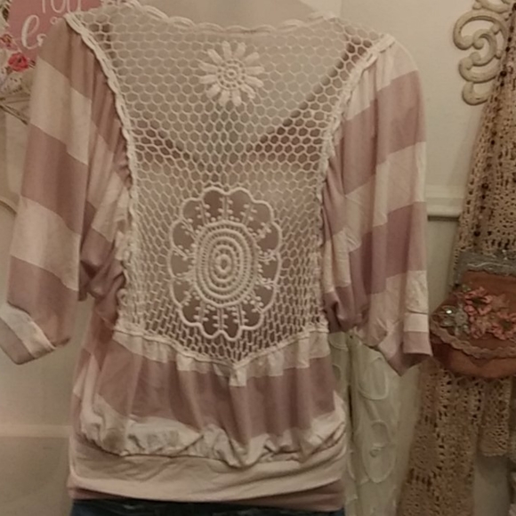 Rue 21 Dolman sleeve knit top with lace back - Picture 2 of 4